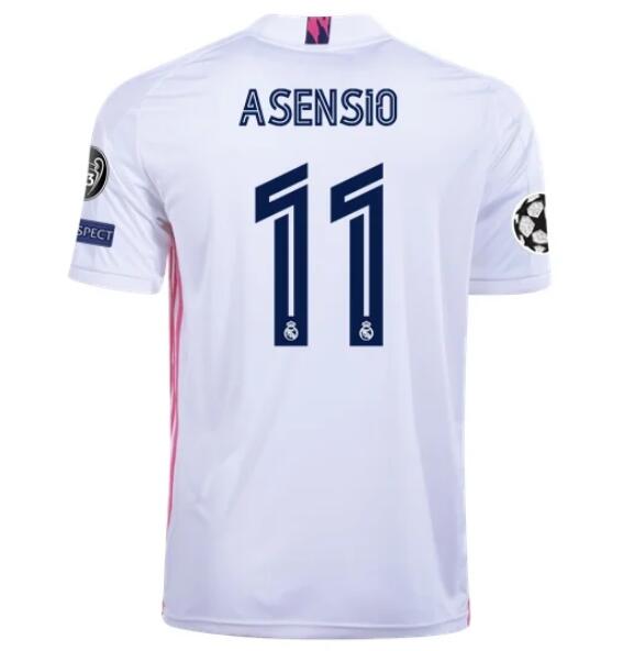 Real Madrid Home Kit Soccer Jersey MARCO ASENSIO #11 2020/21